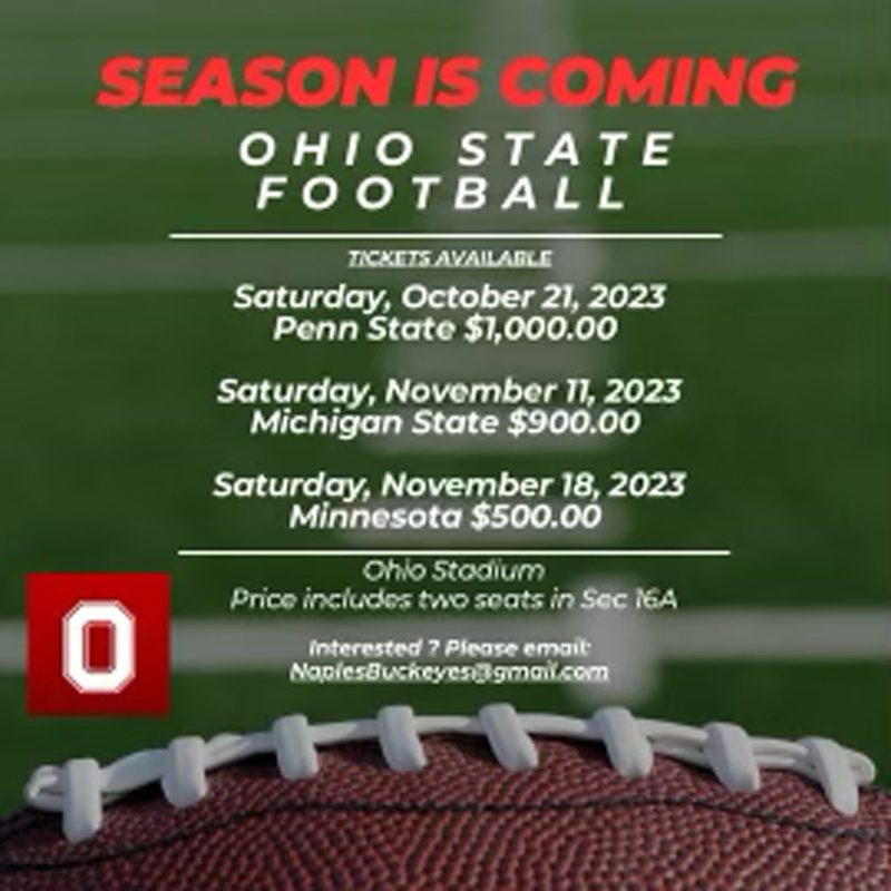 Game Tickets Naples Buckeyes Ohio State Alumni Club and Game Watch